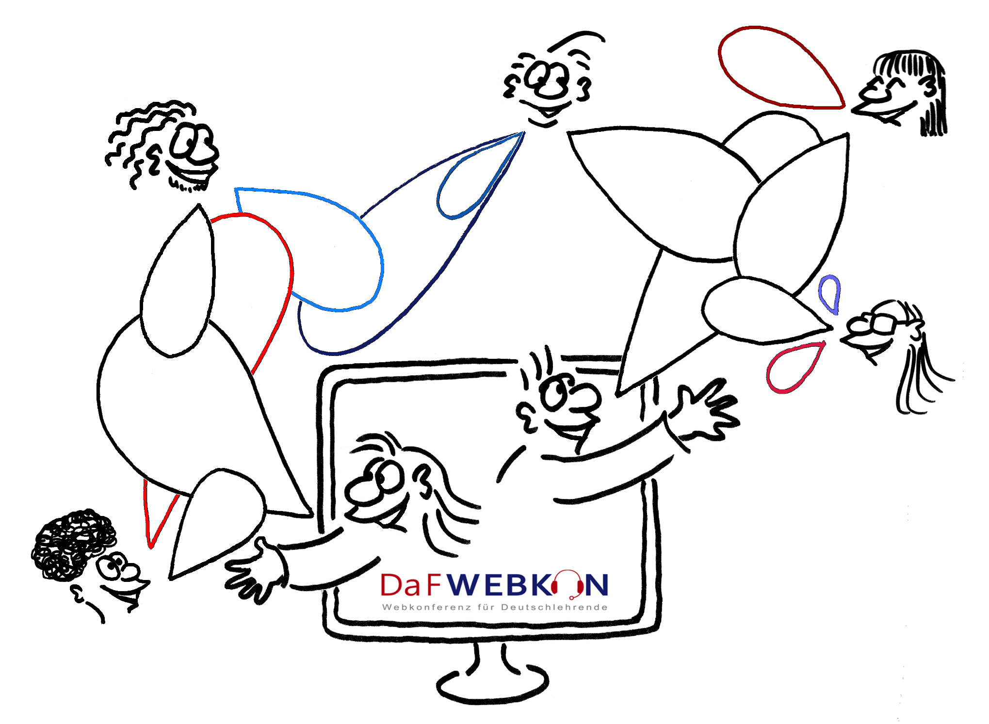 DaFWEBKON Logo 2020 by Cartoonsbyroth.com