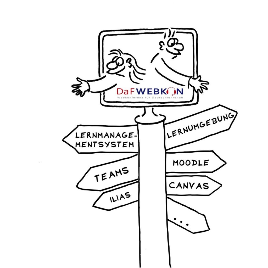 Logo DaFWEBKON 2023 - Orientierungspfeiler
